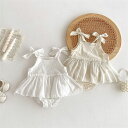 ベビー服 女の子リボン キャミソール ロンパース 子供服 66cm/73cm/80cm/90cm【予約商品】【納期7~10日程度】