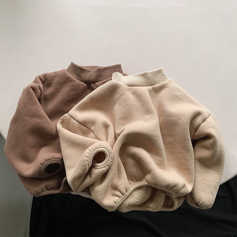 KEITOSの裏起毛 長袖 ボトルネック スウェット パーカー ゆったり トレーナー トップス Tシャツ ユニセックス カジュアル ベビー服 子供服 80cm/90cm/100cm/110cm/120cm/130cm【予約商品】【納期7～14日程度】｜アングル2