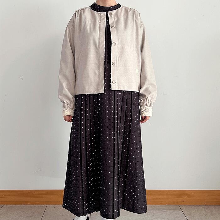 Keitto オケージョンにも ワンピース アウター インナー 2色展開 3点セット 春服 きれいめカジュアル おでかけ 大人カジュアル コーデセット 春服 レディース春服 新作 2サイズ展開 ナチュラル 大人かわいい