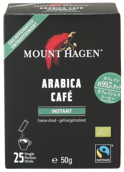 1002824-kfju オーガニックフェアトレード カフェインレス インスタントコーヒー スティック 50g(2g×25..