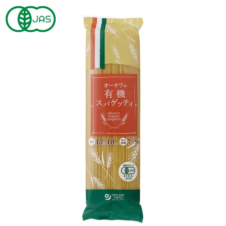 3009050-os オーサワの有機スパゲッティ 500g【オーサワジャパン】