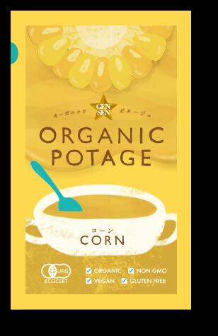 3009492-os　ORGANIC POTAGE(オーガニックポタージュ)コーン18g【コスモス食品】【1～8個はメール便300円】