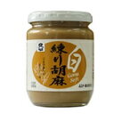 商品名 練り胡麻・白 内容量 240g 商品説明 軽く炒り上げた白胡麻を、皮を剥かずにすり潰しペースト状にしました。 ☆白ごまの香りが生きています。 ☆ペースト状ですので、和え物やごまだれ等が手軽に作れます。 《食べ方》 ☆醤油、だし、味噌等の調味料と混ぜて、和え物・ごまだれ・ごまみそ等幅広く調理にご使用下さい。 ☆はちみつを混ぜてパンにぬってもたいへん美味です。 ☆ごまどうふ作りにも便利です。 原材料 白胡麻（ニカラグア産） 栄養成分 100gあたりエネルギー670kcal、たんぱく質18.7g、脂質59.5g、炭水化物15.0g、食塩相当量0.0g 保存方法・注意事項 直射日光・高温多湿を避けて冷暗所で保存して下さい。 賞味期限 商品パッケージに記載 広告文責 奈良恵友堂有限会社連絡先：0743‐53‐1893 製造販売元 ムソー株式会社