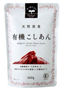 3003671-oskfko　天然美食　有機こしあん 300g【遠藤製餡】【1～2個はメール便300円】