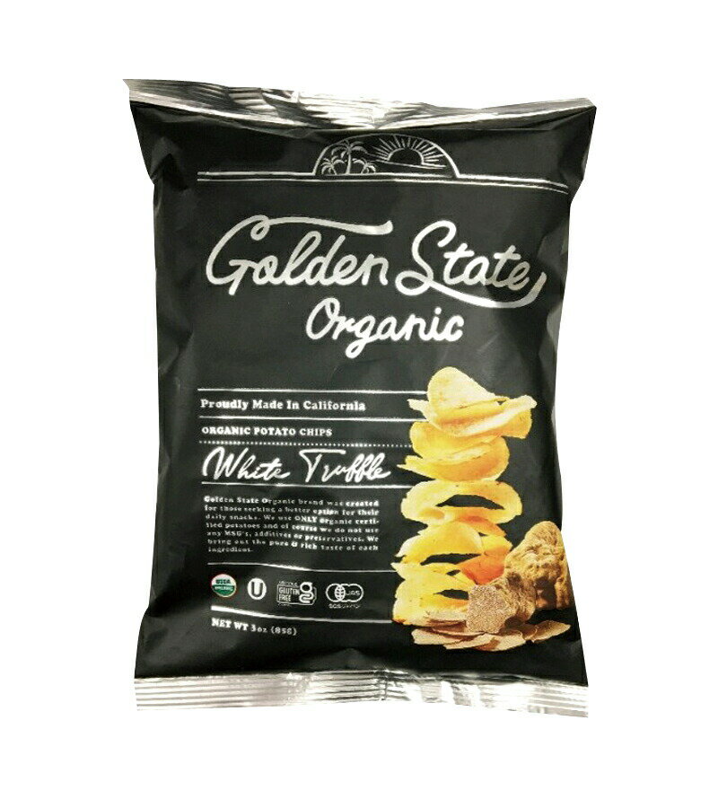 1010985-kfos オーガニックポテトチップス　ホワイトトリュフ85g　【Golden State Organic】【若翔】