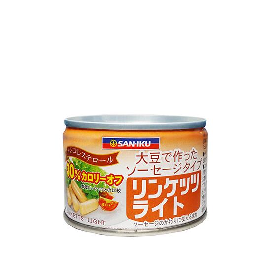 商品名 リンケッツライト 内容量 160g 商品説明 「リンケッツライト」は、大豆たん白を主原料にこんにゃく粉等を加え、ウインナーソーセージ風に加工したヘルシーな食品です。 菜食の方、肉食制限のある方、美容に関心のある方、健康を心がけている...