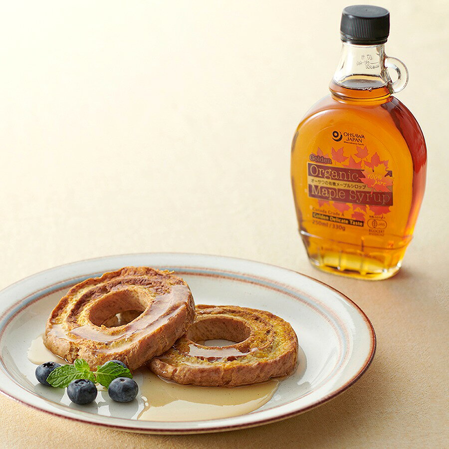 オーサワの有機メープルシロップゴールデン(デリケートテイスト)　瓶　250ml（330g）【オーサワジャパン】3009037-os オーガニック　甘味料 keiyushop-10006467 奈良恵友堂 サンプル画像2