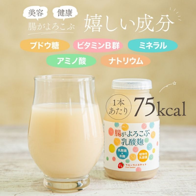 奈良恵友堂の腸がよろこぶ乳酸麹 150g【フルーツバスケット】国産原料 乳酸菌 カロリー控えめ fb00640-fb｜アングル2