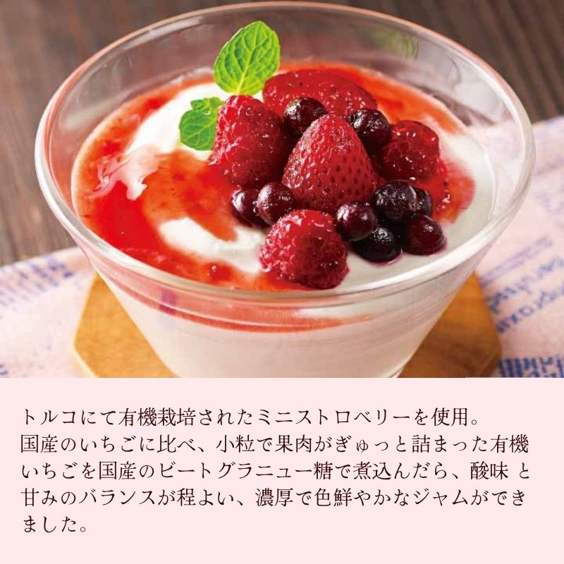 有機いちご使用・いちごジャム 140g 【フルーツバスケット】fb00660-fb 有機いちごジャム　イチゴジャム　オーガニック keiyushop-10017856 奈良恵友堂 サンプル画像2