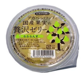 1011471-kfosko アガベシロップと国産果実の贅沢ゼリー らふらんす　145g【アルマテラ】【夏季限定】