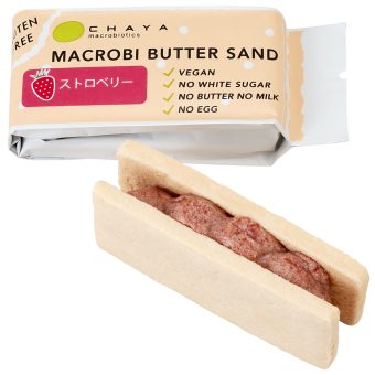 米粉のマクロビバターサンド　ストロベリー1個(45g)【CHAYAマクロビフーズ】【冬季限定】1001624-kf