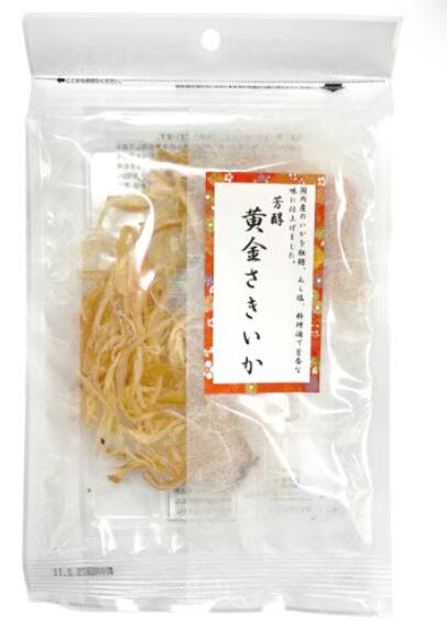★ 商品名芳醇 黄金さきいか 内容量28g 商品説明国内産ムラサキイカを皮ごと使用し、粗糖、あら塩、旨み成分の豊富な料理酒のみで味付けしました。芳醇なおいしさです。 おすすめ 原材料国内産ムラサキイカ、砂糖（種子島産粗糖）、食塩、清酒 栄養成分- 保存方法・注意事項直射日光、高温多湿を避け、開封後はお早めにお召し上がり下さい。 賞味期限商品パッケージに記載 販売者ネイチャーズファイネスト 広告文責 奈良恵友堂有限会社　連絡先：0743‐53‐1893 ■■