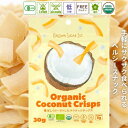 3004485-os オーガニックココナッツクリスプ 30g【ブラウンシュガー1ST】【1〜2個はメール便300円】Organic Coconut Crisps