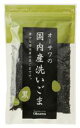 3000302-os オーサワの国産洗いごま(黒)(未焙煎) 100g【オーサワジャパン】【1〜4個はメール便300円】