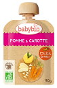 baby bio有機ベビースムージー アップル・キャロット 90g 離乳食【ミトク】【1〜6個はメール便300円】3004044-os