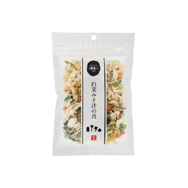 1006890-kf 白菜みそ汁の具40g【吉良食品】【1～4個はメール便300円】