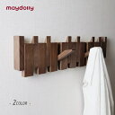 maydolly 壁掛けフック ウォールハンガー ウォールフック コートハンガー 賃貸 壁掛け 木製4連 6連 8連 玄関 北欧 スリム 壁 キッズ 壁付け 頑...