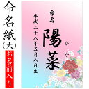 ☆ お気に入り登録する このデザイン命名紙が入る台紙 手形足形命名書まり 手形足形命名書シンプル 手形足形命名書ダマスク 手形足形命名書華赤 命名書（大）まり 出生届台紙 商品詳細 サイズ A4サイズ 枚数 1枚 プリント素材 銀塩プリント 生産国 日本 商品について 当社の命名書台紙（大）専用のサイズです。 大切な赤ちゃんの誕生の記念に、またお七夜、命名式をされる方にも人気です。 ご注文の際は必ず備考欄に ・赤ちゃんのお名前の漢字 ・お名前のふりがな ・生年月日 をご記入ください 銀塩プリントにお名前が印刷された商品で、綺麗に残すことができます。 ※ご注文後、1-2営業日以内にお名前・日付を入れたデザインをメールで送ります。 ※内容をご確認の上、ご返信下さい。 ※お客様からのご返信後の製作開始となりますのでご注意くださいませ。 注意事項 ※通常はお客様の校正確認後、5営業日以内の発送となりますが、お急ぎの場合はお電話かメールにてお気軽にお問い合わせくださいませ。 ※この商品は手書きではございません。 あらかじめご了承くださいませ。☆ お気に入り登録する このデザイン命名紙が入る台紙 手形足形命名書まり 手形足形命名書シンプル 手形足形命名書ダマスク 手形足形命名書華赤 命名書（大）まり 出生届台紙