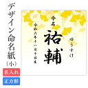 命名紙 用紙のみ デザイン命名紙(いちょう)【命名書台紙(小)専用】赤ちゃん ベビー 命名書 命名紙 かわいい おしゃれ 代筆をお考えの方に人気 内祝い プレゼ...