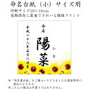 命名書 用紙のみ デザイン命名紙（ひまわり）【命名書台紙（小）専用】赤ちゃん 命名書 命名紙かわいい おしゃれ 代筆をお考えの方に人気用紙 お七夜 命名式 お祝い 2