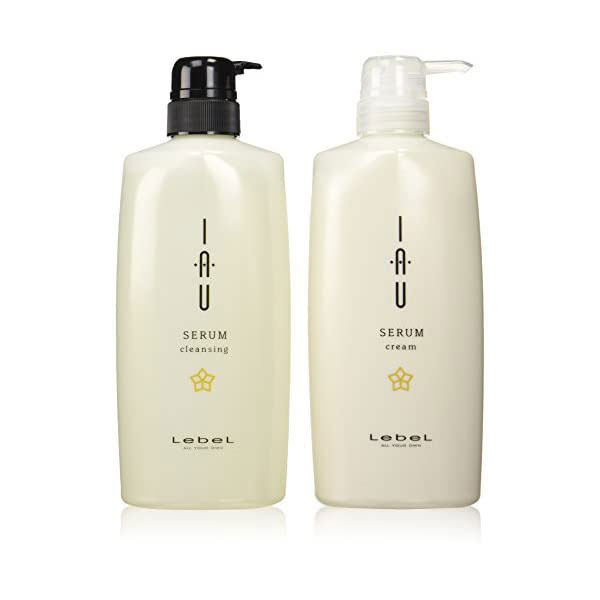 エントリーでP10倍！2個以上で100円クーポン配布中！ ☆ルベル イオ セラム クレンジング シャンプー 600mL & クリーム トリートメント 600mL セットのサムネイル