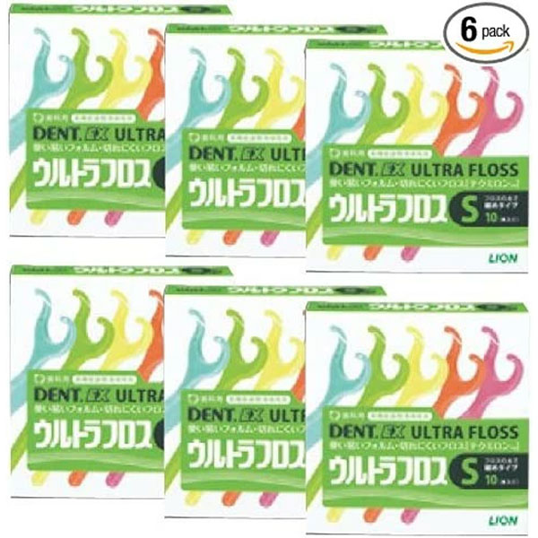 【対象商品PT10倍開催中】 ライオン DENT. EX ウルトラフロス S10 6箱セット 【送料無料】【最安値挑戦中】