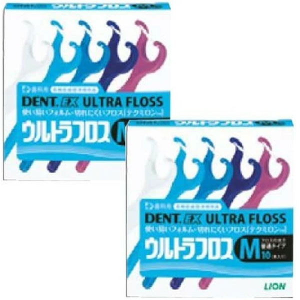 【対象商品PT10倍開催中】 ライオン DENT. EX ウルトラフロス M10 2個 【送料無料】【最安値挑戦中】