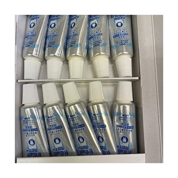 【対象商品PT10倍開催中】 ライオン DENT. ブリリアントモア ダブル ナチュラルペパーミント 20g 10本入 お試し品 サンプル 医薬部外品 【送料無...