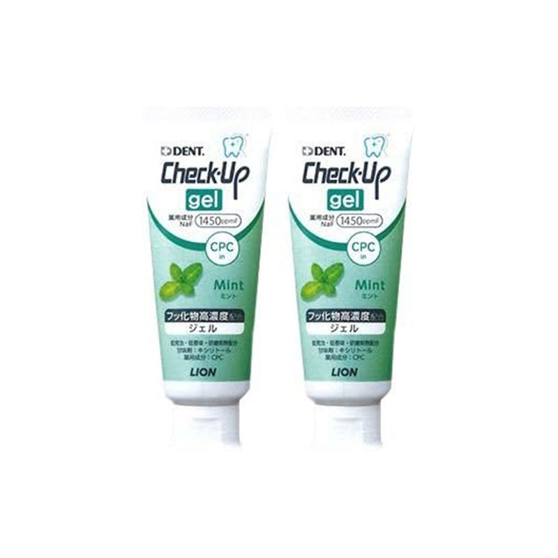 【対象商品PT10倍開催中】 ライオン DENT. チェックアップ ジェル ミント 75g 2個 【送料無料】【最安値挑戦中】