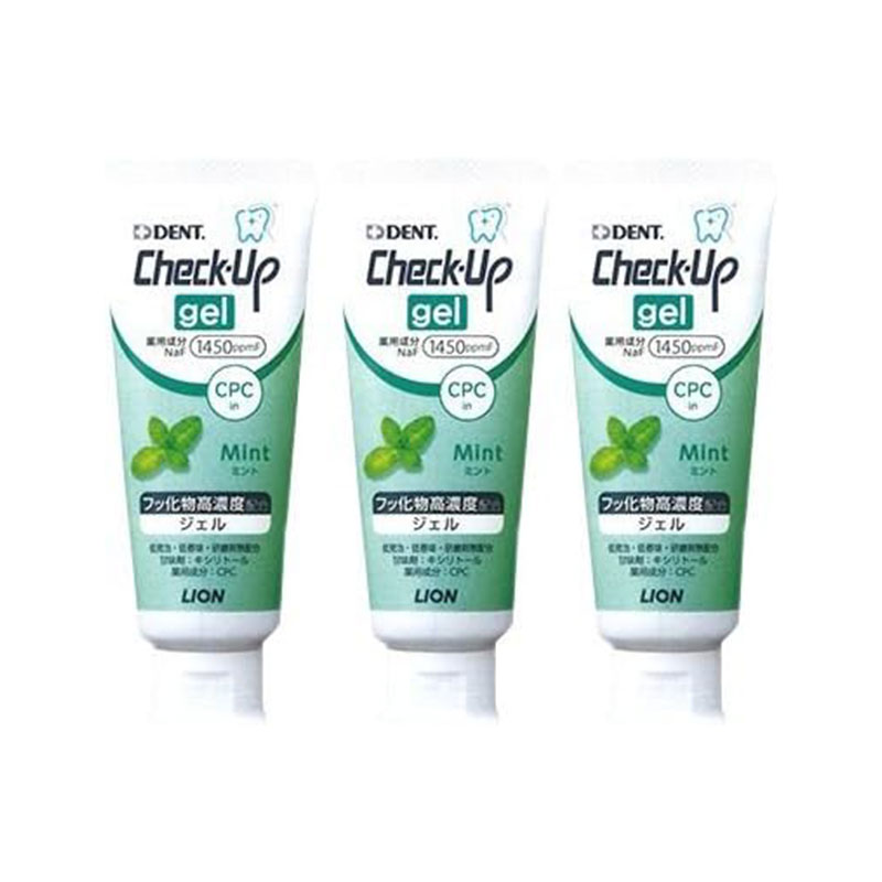 【対象商品PT10倍開催中】 ライオン DENT. チェックアップ ジェル ミント 75g 3個 225g 【送料無料】【最安値挑戦中】
