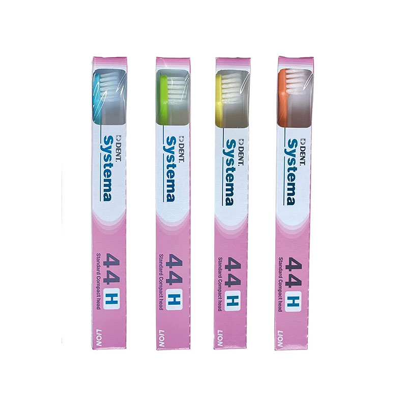 【対象商品PT10倍開催中】 ライオン DENT. EX システマ 歯ブラシ 4本 アソート 44H コンパクト かため 【送料無料】【最安値挑戦中】