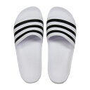 アディレッタ AQUA ランニングホワイト×コアブラック 【adidas|アディダス】サッカーフットサルサンダルf35539