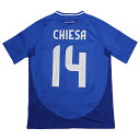【ポイント10倍】ジュニア イタリア代表 2024 ホーム 半袖レプリカユニフォーム 14.フェデリコ・キエーザ 【adidas|アディダス】ナショナルチームレ...