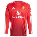 【ポイント15倍】マンチェスターユナイテッド 24-25 ホーム 長袖レプリカユニフォーム 【adidas|アディダス】クラブチームレプリカウェアーjtu95-...