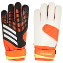 【ポイント10倍】プレデター GKグローブ トレーニング ブラック×ソーラーレッド 【adidas|アディダス】サッカーゴールキーパーグローブkmr42-iq4...
