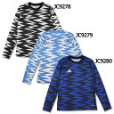 【ポイント10倍】ジュニア グラフィック長袖プラクティスジャージー 【adidas|アディダス】サッカーフットサルジュニアウェアーkpw47