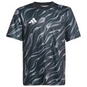 【ポイント10倍】ジュニア プラクティスグラフィックジャージー ブラック 【adidas|アディダス】サッカーフットサルジュニアウェアーjvv11-jl9524