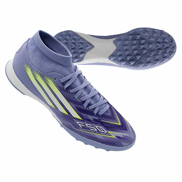 レディース F50 SPARKFUSION LEAGUE TF バイオレットトーン×ルシッドレモン 【adidas|アディダス】サッカーフットサルトレーニングシ...