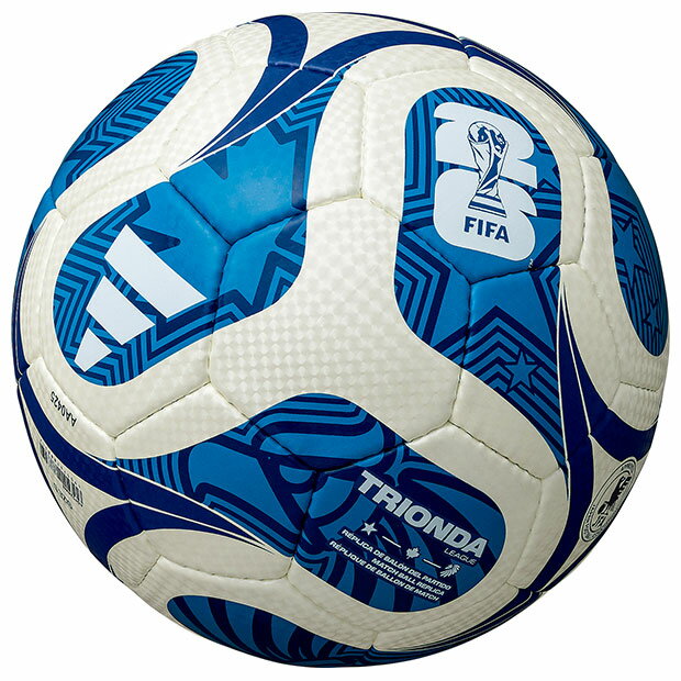 トリオンダ リーグ 4号球 公式試合球レプリカ　ホワイト×ブルー　【adidas|アディダス】サッカーボール..