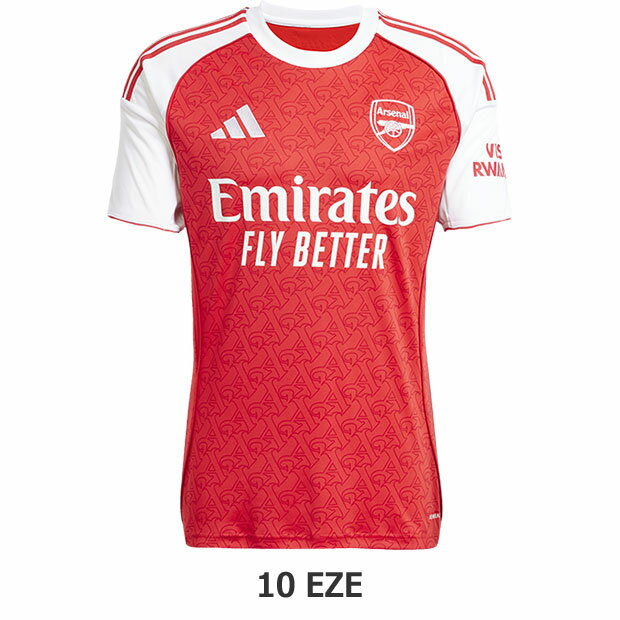 【11/14 20時から11/16までポイント15倍】アーセナル 25-26 ホーム 半袖レプリカユニフォーム 10.エベレチ・エゼ 【adidas|アディダス】クラブチームレプリカウェアーksj38-ji9517-10-e