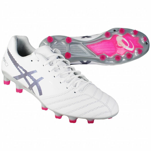 DSライト X-FLY PRO　ホワイト×マコブルー　【asics|アシックス】サッカースパイク1101a025-103