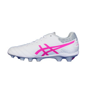 ジュニアDSライトJRGSホワイト×ピンクグロウ【asics|アシックス】サッカージュニアスパイク1104a019-100
