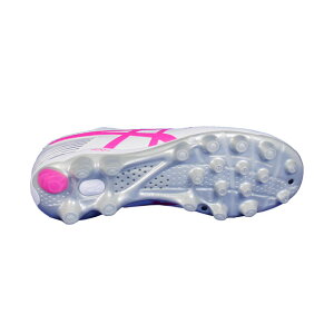 ジュニアDSライトJRGSホワイト×ピンクグロウ【asics|アシックス】サッカージュニアスパイク1104a019-100