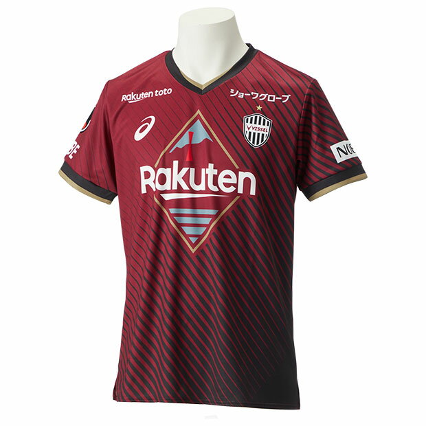 【5/1限定ポイント10倍】ヴィッセル神戸 2023 ホーム 半袖レプリカユニフォーム　【asics|アシックス】クラブチームレプリカウェアー2103a079-603のサムネイル