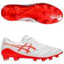 DSライト X-FLY 6 ホワイト×フラッシュレッド 【asics|アシックス】サッカースパイク1101a076-101
