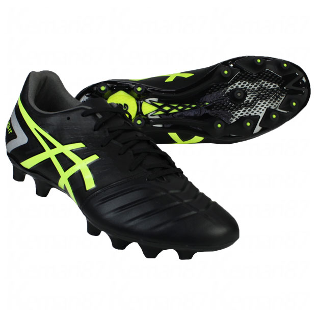 DSライト クラブ+　ブラック×セーフティイエロー　【asics|アシックス】サッカースパイク1103a073-002のサムネイル