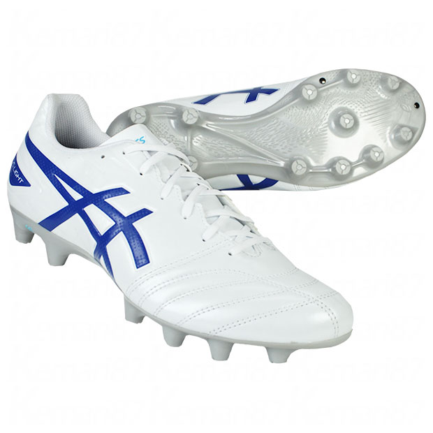 DSライト クラブ　ホワイト×ツナブルー　【asics|アシックス】サッカースパイク1103a097-100のサムネイル