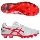 【ポイント15倍】DSライト プロ ワイド ホワイト×フラッシュレッド 【asics|アシックス】サッカースパイク1103a110-104