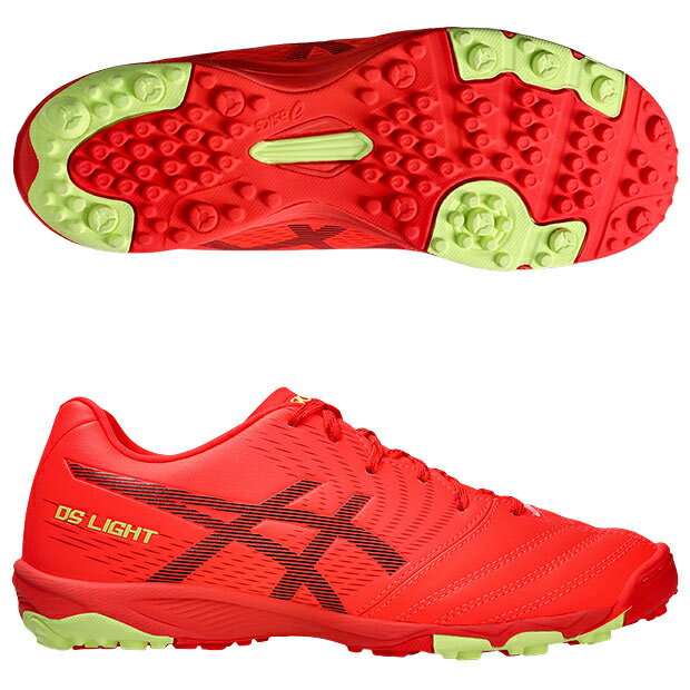 ジュニア DSライト JR GS TF フラッシュレッド×ブラック 【asics|アシックス】サッカージュニアトレーニングシューズ1104a053-600