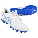【ポイント15倍】ジュニア DSライト JR GS ホワイト×エレクトリックブルー 【asics|アシックス】サッカージュニアスパイク1104a054-101